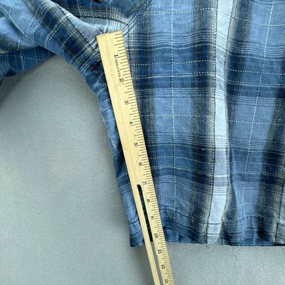 Tommy‎ Bahama Shorts Mens 36 Blue Plaid Chinos Linen Silk Blend 10" Inseam - Picture 11 of 11